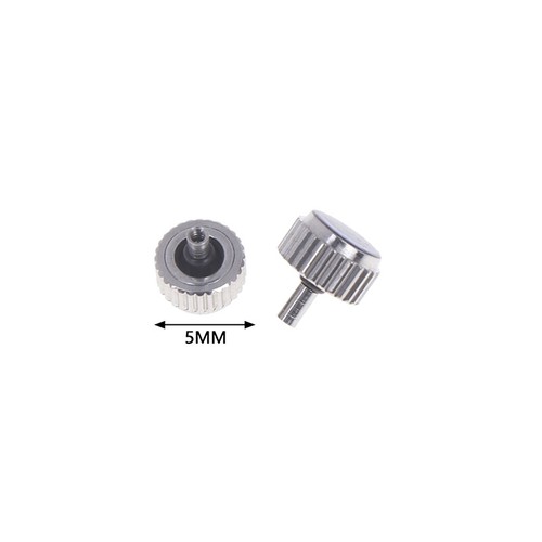 2PCS Silver Color Steel Watch Crown With Long Post For Watch Crowns Repair - Bild 9 von 18