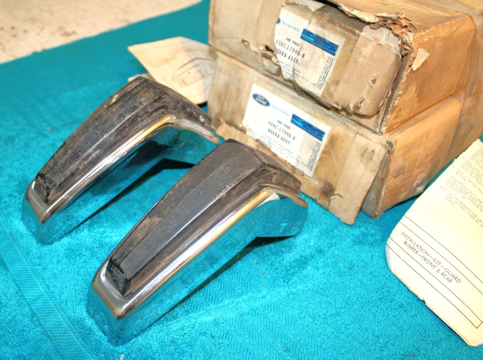 Fairlane Torino Falcon Comet 65-66 1968 Galaxie LTD 1965-1969 como nuevo protectores de parachoques Foto 3 de 4