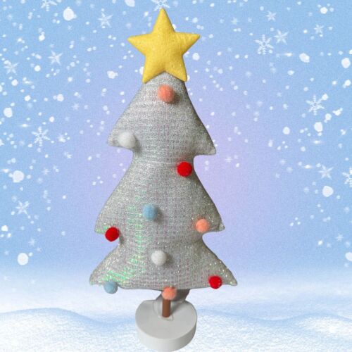 Cible 11 pouces Wondershop Featherly Friends tampon blanc scintillant arbre de Noël - Photo 1/2