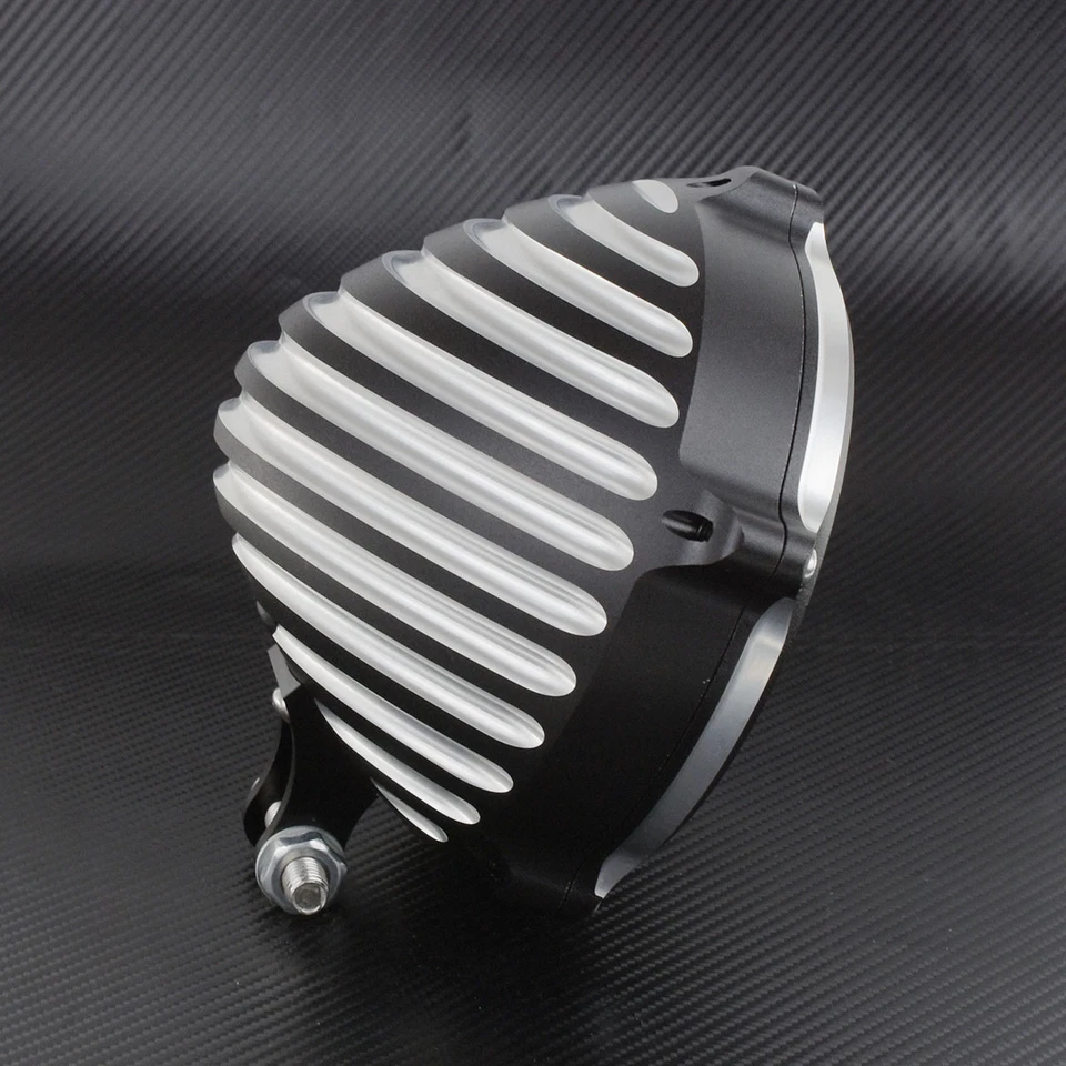 Configuración de montaje de cubierta de faros cromados de 5,75"" apta para motocicleta Harley Foto 3 de 4