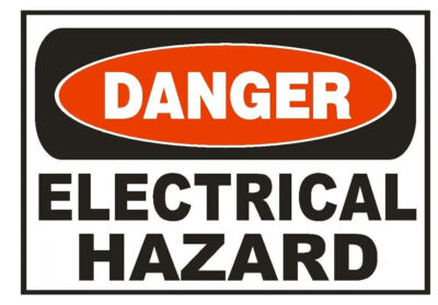 Danger Electrical Hazard Electrician Safety Sign Sticker Decal