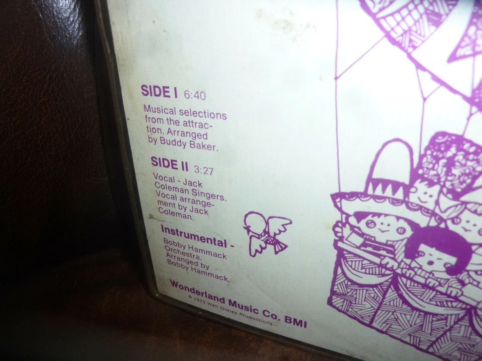 Walt Disney's It's a Small World, USA Wonderland Music PICTURE DISC WD-2 7" 1975 - Bild 4 von 4