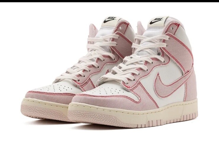 Nike Dunk High 1985 Barely Rose Pink White Sneakers DQ8799-100