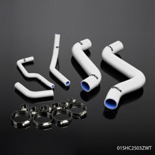 Fit For Fiat Coupe 2.0 16v Gt Trubo White Silicone Radiator Hoseclamps Kit