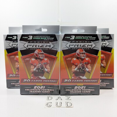 4x 2021 Panini Prizm Draft Picks Football Hanger Box Cards NFL SEALED (Lot of 4)