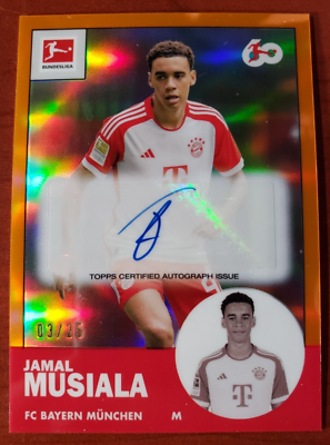 2023-24 Topps Chrome Bundesliga 1963 Autograph Variation Jamal 