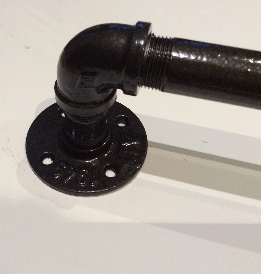 Curtain pole, curtail rail, industrial curtain rail, steampunk, vintage, curtain - Image 4 of 4