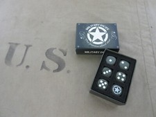 US Army Military Allied Star Dices Set Würfel Box Gambling Paratrooper Marines