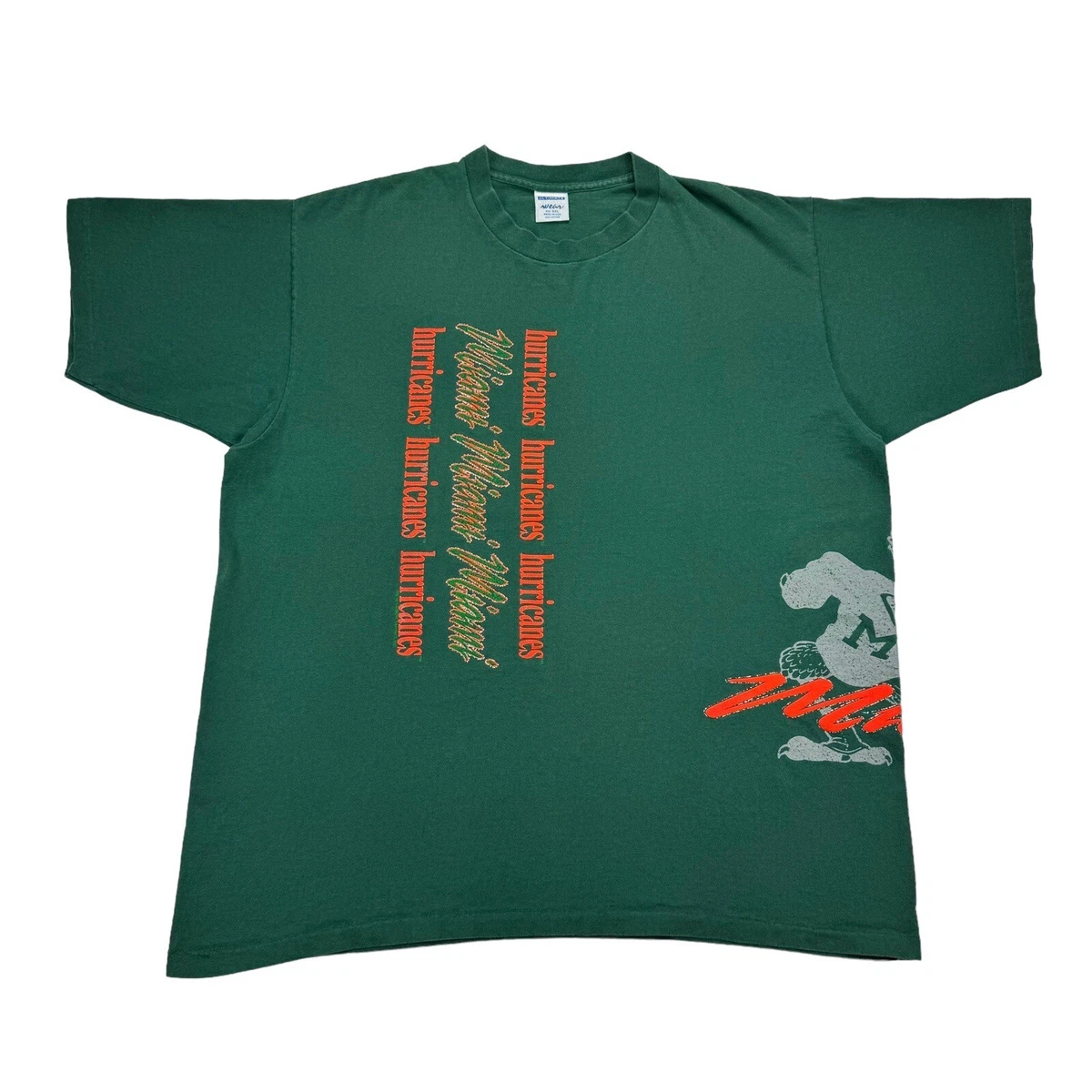 Miami Hurricanes 1989 football uniform artwork - a photo on
