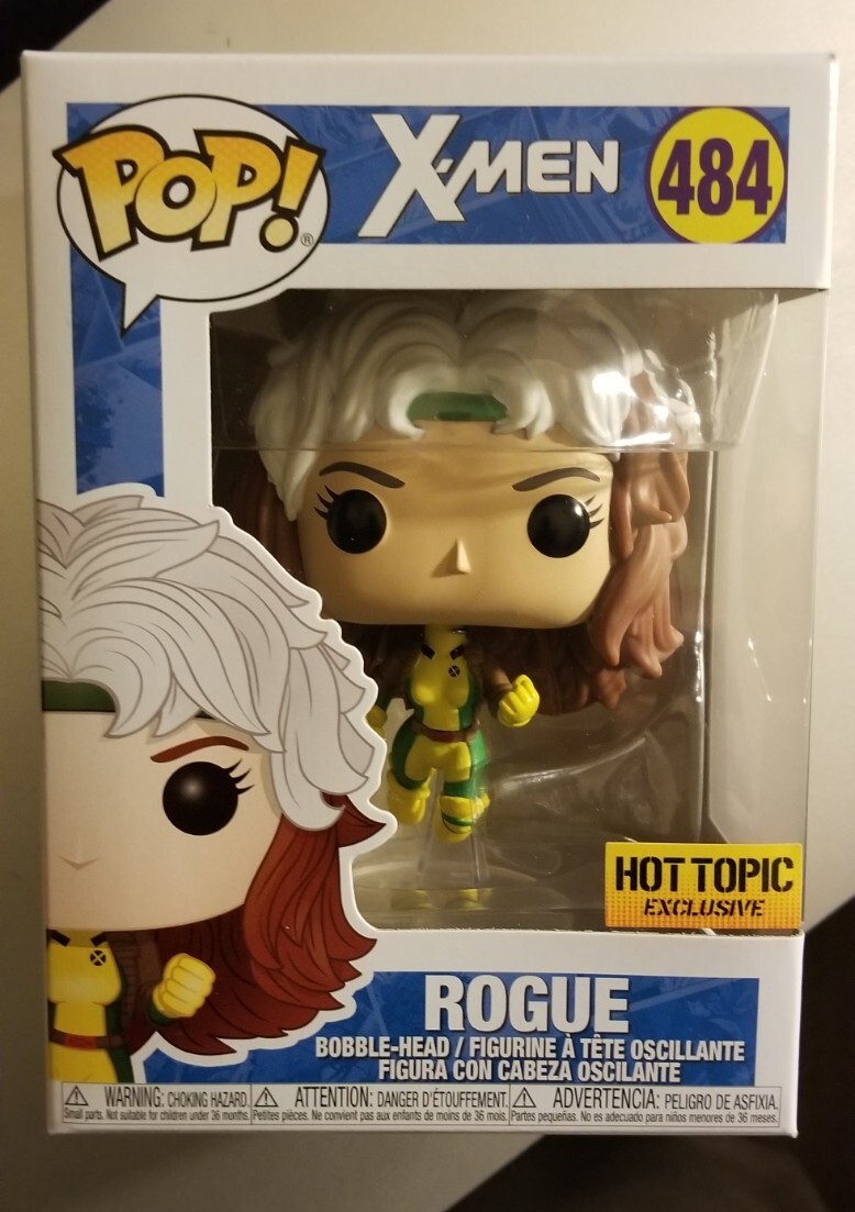 FUNKO POP MARVEL X-MEN ROGUE # 484 HOT TOPIC EXCLUSIVE 