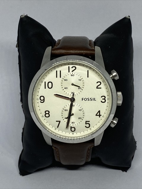 Fossil Mens Watch FS4872 Townsman White 