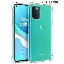 For OnePlus 8T / 8T+ Plus 5G Case Clear Slim Shockproof Soft TPU Phone Cover