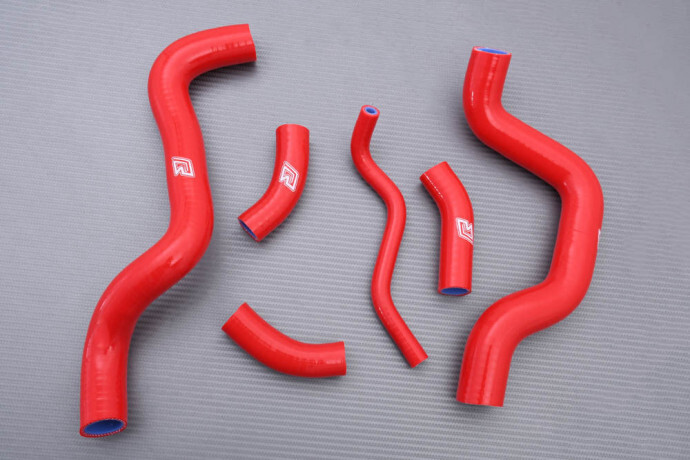 Durites de radiateur rouge pour Suzuki SV650N anti-fissure et haute pression