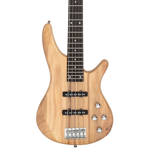 Glarry GIB Full Size Burlywood Electric Bass Guitar SS Pickup w/ Bag Accessories