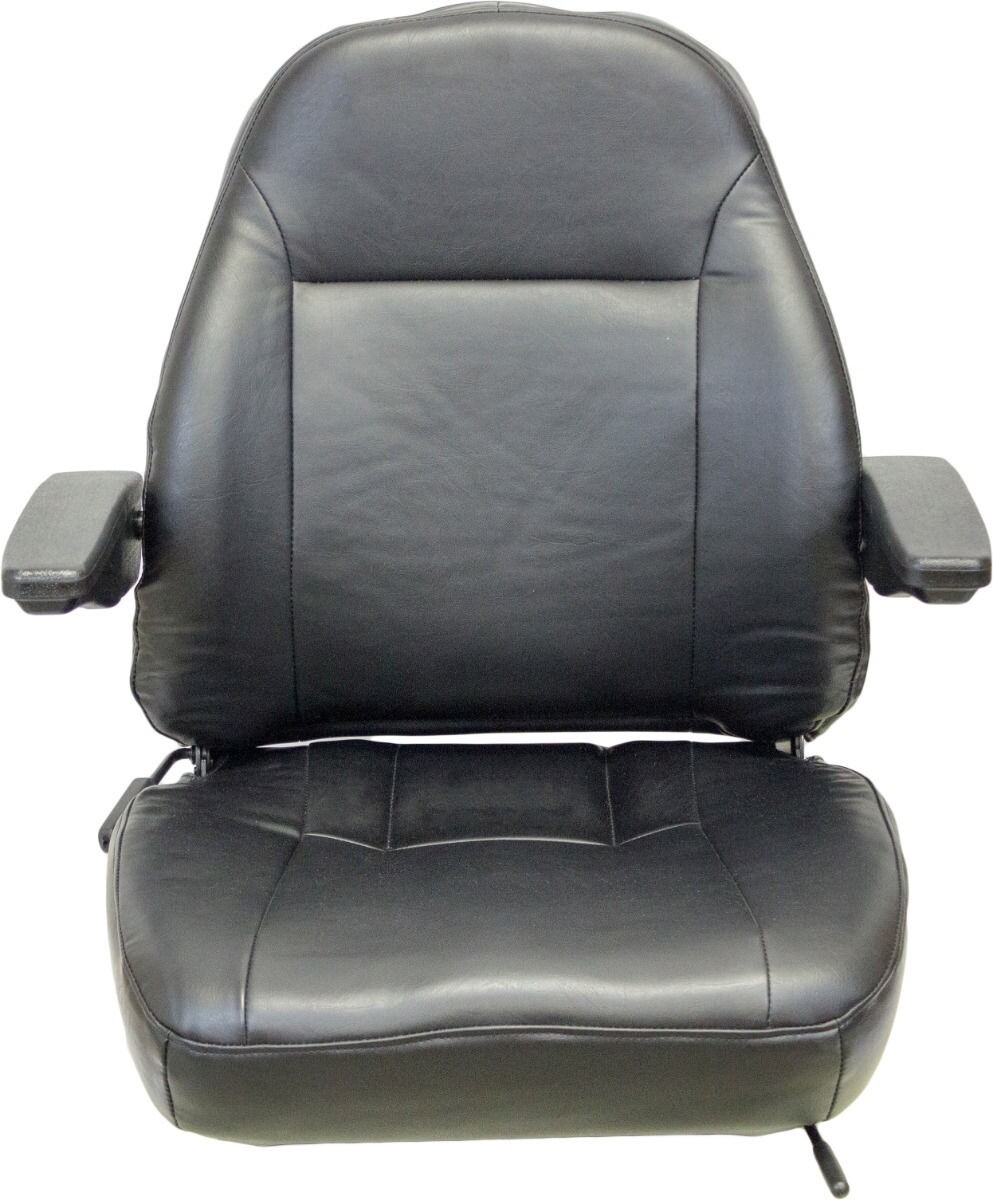 BLACK VINYL SEAT WITH ARMREST MOUNTING 6.50-13.00
