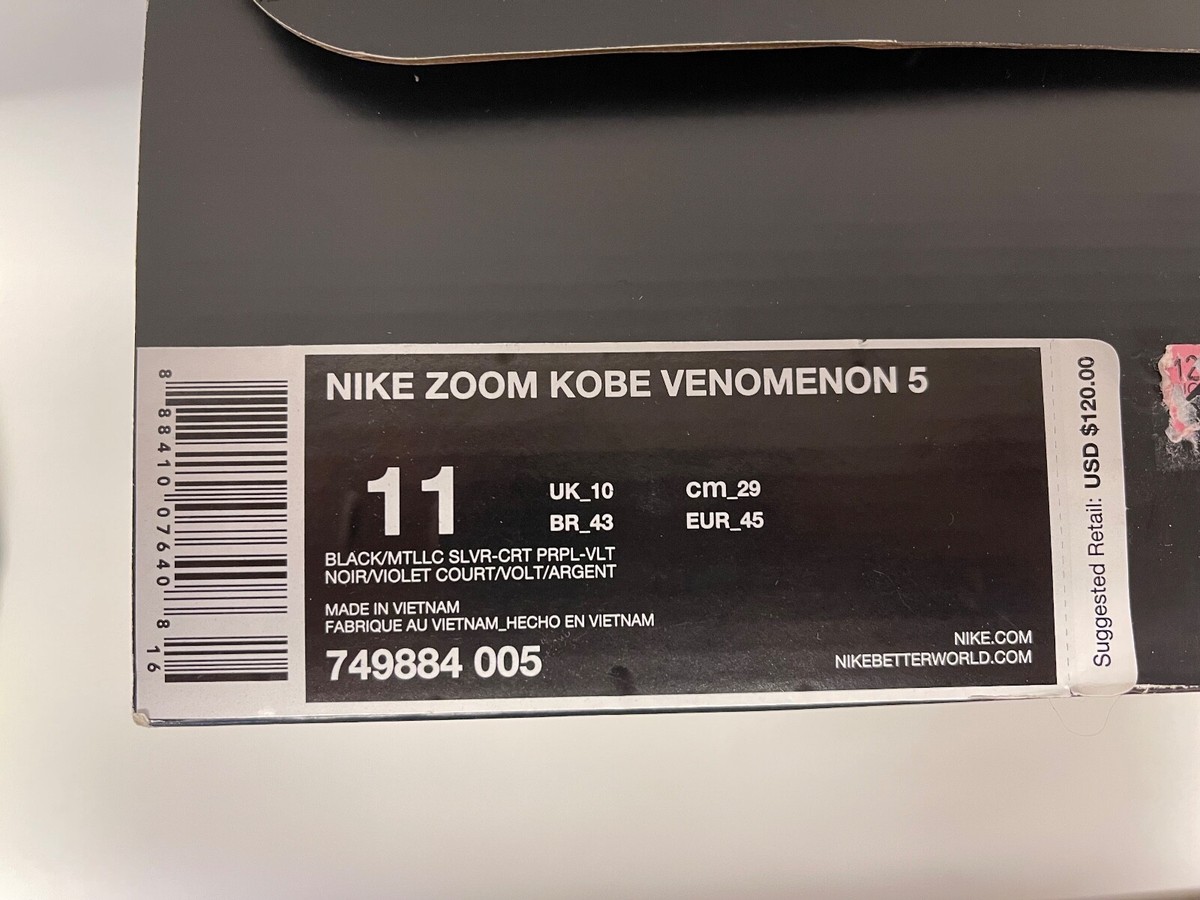 Men's Nike Zoom Kobe Venomenon 5 