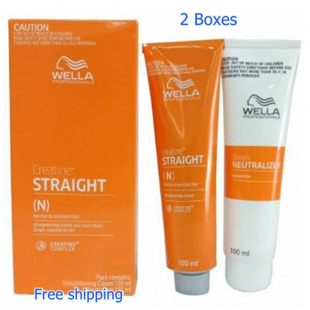 WELLA Straight Hair Permanent Straightening Cream (N) Intense Creatine ...
