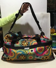 Large Weekender Travel Tote Bag Duffle Rip Stop Nylon Studio Sac 20” Carry-on