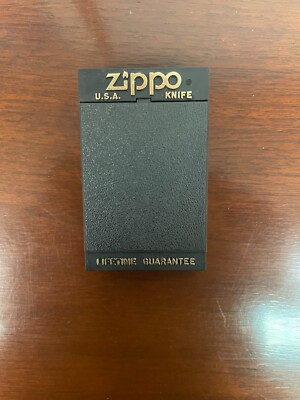 ZIPPO Lighter Pocket Knife n File Money Clip New! ''Custom Pak Meats'' Vintage de