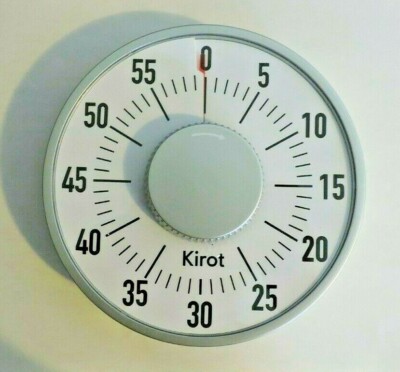 kirot Round Magnet Mechanical Timer 6 1/4'' Diameter (x001siwqzb)