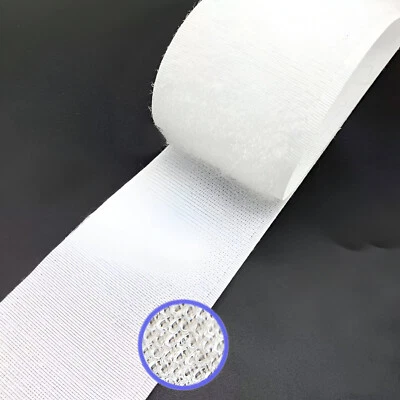 8x Klettband Power-Streifen selbstklebend wasserfest 19x100mm - Innen und Außen