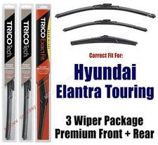 Wipers 3pk Premium Front /Rear fit 2011-12 Hyundai Elantra Touring 19240/180/12K