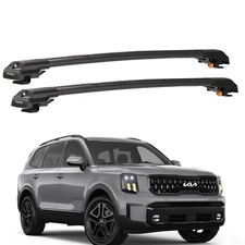 Roof Racks Cross Bars Anti theft system Black Gray For Kia Telluride 2020-2025