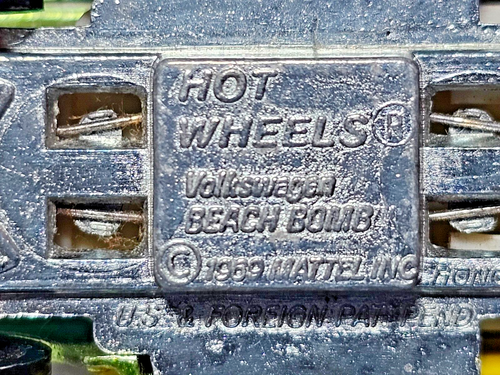 HOT WHEELS REDLINE VOLKSWAGEN BEACH BOMB LIGHT GREEN HK 1969 ORIGINAL FINE+ - Picture 21 of 21