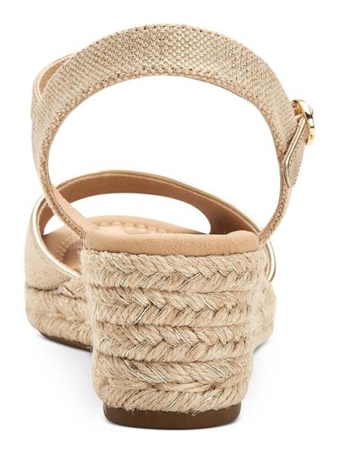 CHARTER CLUB Womens Beige Luchia Round Toe Wedge Buckle Espadrille Shoes 12 M - 第 3/11 張圖片
