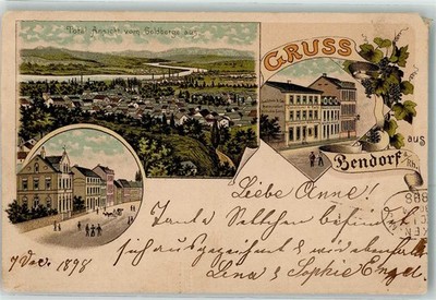 13613439 - 5413 Bendorf Konditorei Cafe Wilh. Lang Lithographie 1898