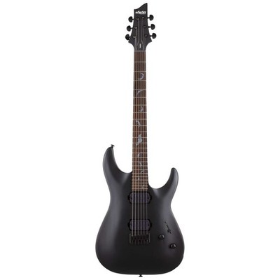 NEU: Schecter Damien 6 E-Gitarre HH Satin Black Mahagoni Hardtail 24 Bünde