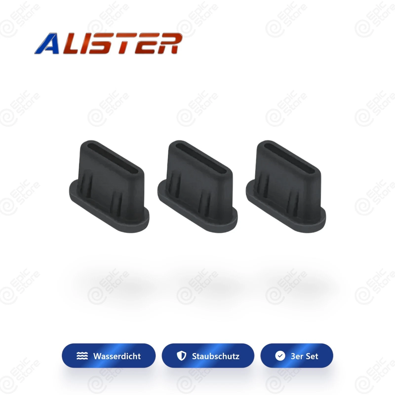 3x Silikone Dust Plug Type C Port Protectors USB-C Staubschu