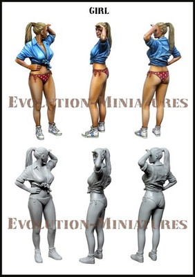 EVOLUTION MINIATURES 1:35 SET EM-35200 MODERN CIVILIAN GIRL (1 FIGURE)