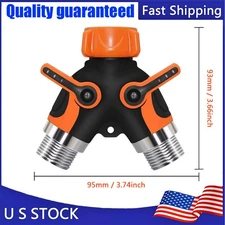 Giraffe Tools Garden Hose Splitter 2 Way Heavy Duty for Outdoor Faucet Spigot US