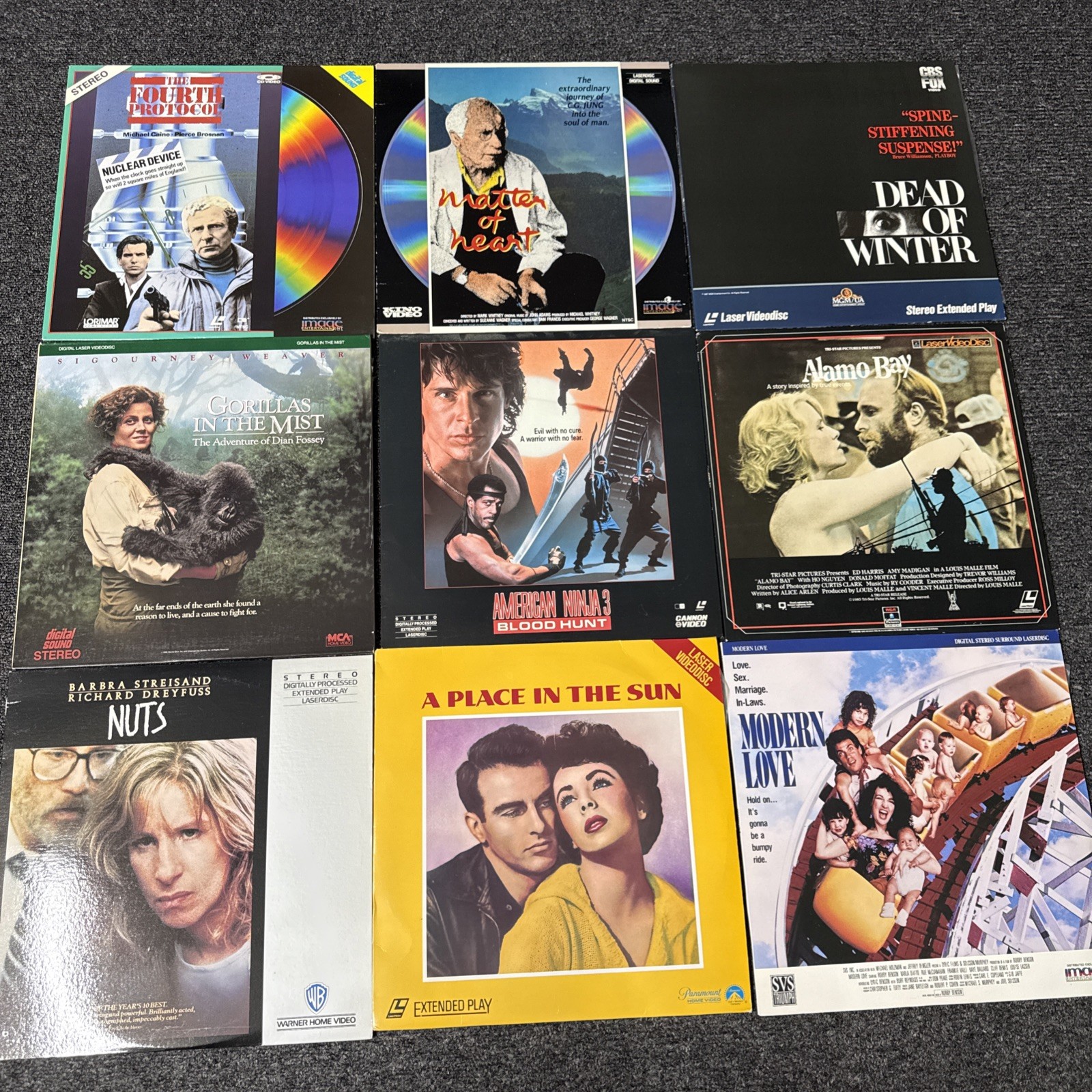 Laserdiscs Lot of 9 Movies see photos for titles LD