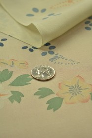 Vintage Japanese Silk Kimono Fabric Textile Remnant Craft Material 37"/CR51/50