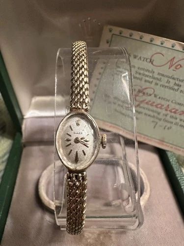 Vintage Rolex Ladies 14k Solid Gold Watch – Original Box & Papers (1960s)