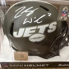 ZACH WILSON Autographed NEW YORK JETS Salute to service MINI HELMET BECKETT WITN
