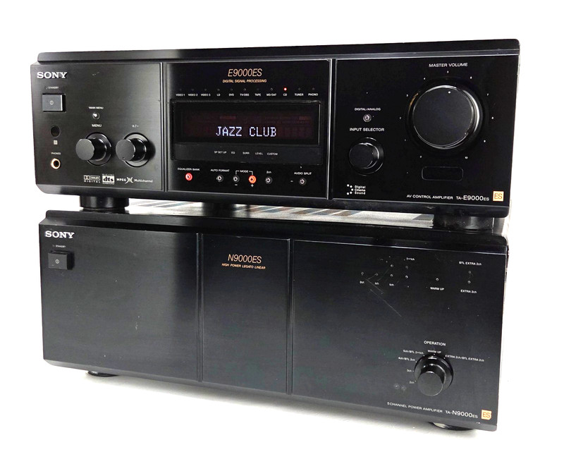 SONY TA-N9000ES AMPLIFIER & TA-E9000ES CONTROL AMP WORKING 120 WPC * AUDIOPHILE!