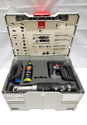Rupes iBrid Nano Long Neck HR81ML Cordless Polisher LUX In Systainer Case!