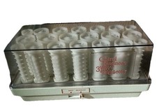 VINTAGE CLAIROL KINDNESS 3 WAY HOT ROLLERS K-420 MADE IN DENMARK WITH CLIPS