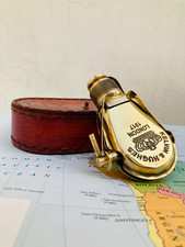 Antique Brass Monocular R J Beck London 1857 Nautical Spyglass Telescope w/ Case