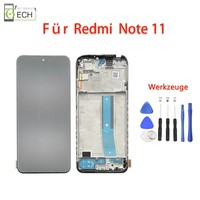 FüR Xiaomi Redmi Note 11 Lcd Display Rahmen 2201117TY Bildschirm Touchscreen