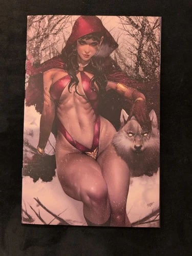 VAMPIRELLA HELLIDAY 2024 SPECIAL #1 VIRGIN JOHN VASQUEZ RED EXCLUSIVE