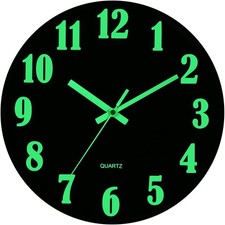 12 Wall Clock Large Luminous Quartz Night Lig...