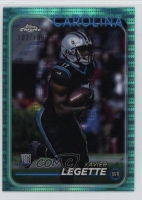 2024 Chrome Rookies Aqua Sonar Refractor /199 Xavier Legette #211 Rookie RC 1qw3