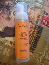 Shea Moisture Coconut & Hibiscus Frizz Free Curl Mousse, 7.5 fl oz, Pump, New