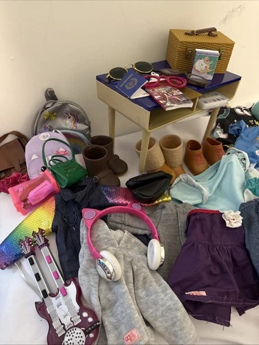 Mixed Lot of Clothes Accessories Fits 18” Dolls Popcorn Cast Gardening School