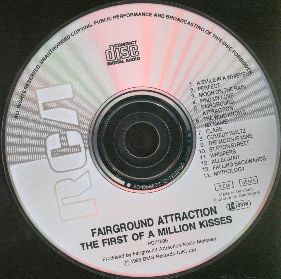 Jahrmarkt Attraktion Erste Von Einer Million Küssen CD Europa RCA 1988 PD71696 - Bild 3 von 3