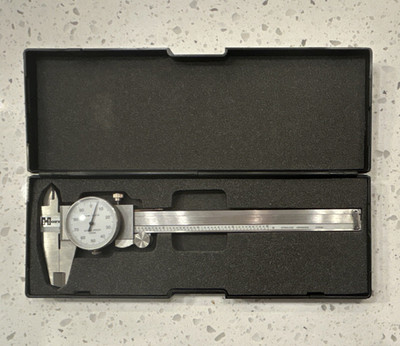 Hornady 6'' Dial Caliper 0.001'' Graduations MPN 91900068 White Dial 6'' Range
